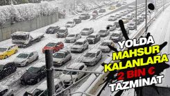 Yunanistan’da karda mahsur kalan sürücülere 2 bin euro tazminat ödenecek