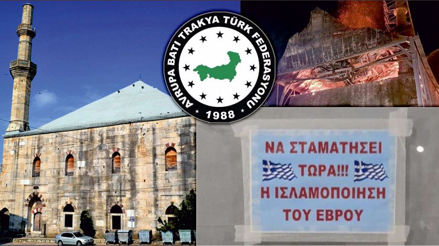 Batı Trakya'daki İslam karşıtı afişi ABTTF de kınadı
