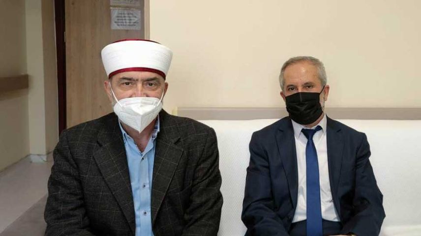 Edirne Müftüsü, Müftü Mete’yi hastanede ziyaret etti