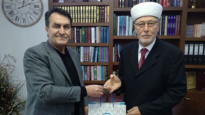Mustafa Dündar'dan müftü İbrahim Şerif'e ziyaret