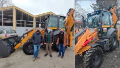 Gümülcine Belediyesi yeni bir ekskavatör yükleyici aldı