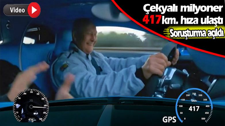 Almanya'da 417 kilometre hız yapan Çekyalı milyonere soruşturma açıldı