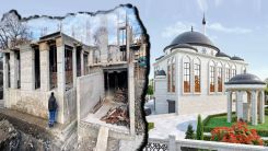Mestanlı’da “Şehitler Camii’nin” inşaatı devam ediyor