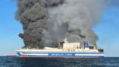 Euroferry Olympia gemisinde bir ceset kamyonette bulundu