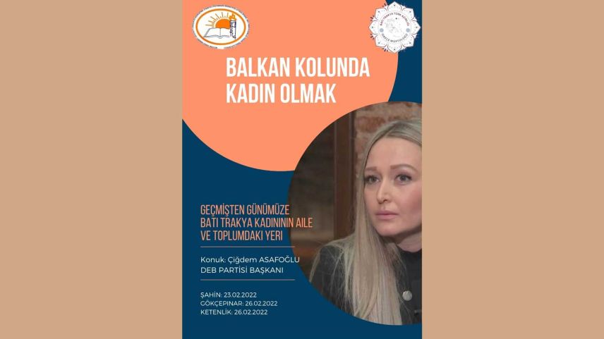 Balkan Kolunda Kadın Olmak projesinin ilk konuğu Çiğdem Asafoğlu