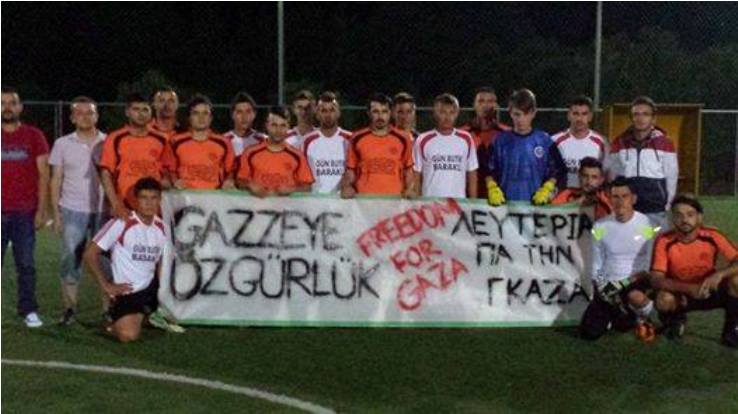 Sadık Ahmet Futbol Turnuvasında FİLİSTİN Unutulmadı