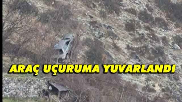 İskeçe'de kaza: Soydaşın aracı uçuruma yuvarlandı