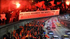 KKE, savaşa karşı eylem düzenledi