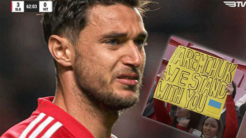 Taraftarın desteği Ukraynalı futbolcuyu ağlattı