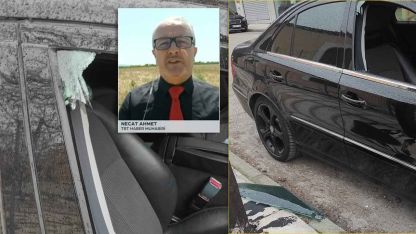 TRT Yunanistan muhabirinin aracına saldırı