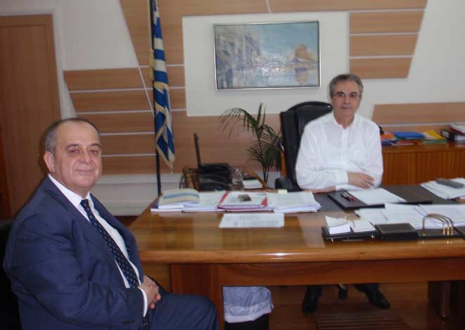 Hacıosman Bakan Yardımcısı Magriotis’i ziyaret etti