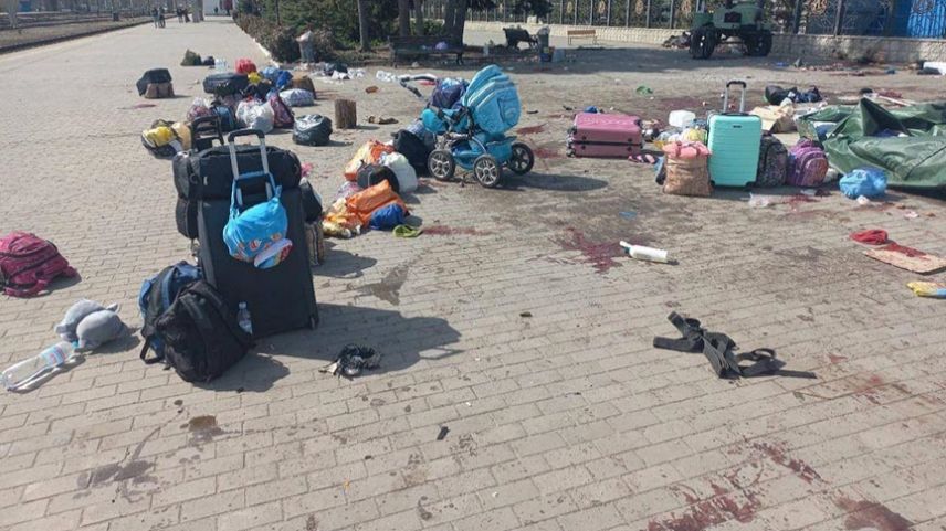 Ukrayna'da tren garı füzeyle vuruldu: 4'ü çocuk 39 sivil öldü