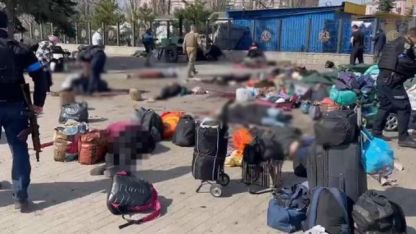 Ukrayna'da tren garına füze: 5'i çocuk 50 sivil öldü