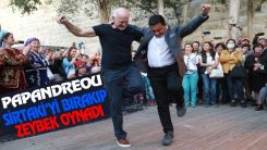 Papandreou, Bodrum'da zeybek oynadı