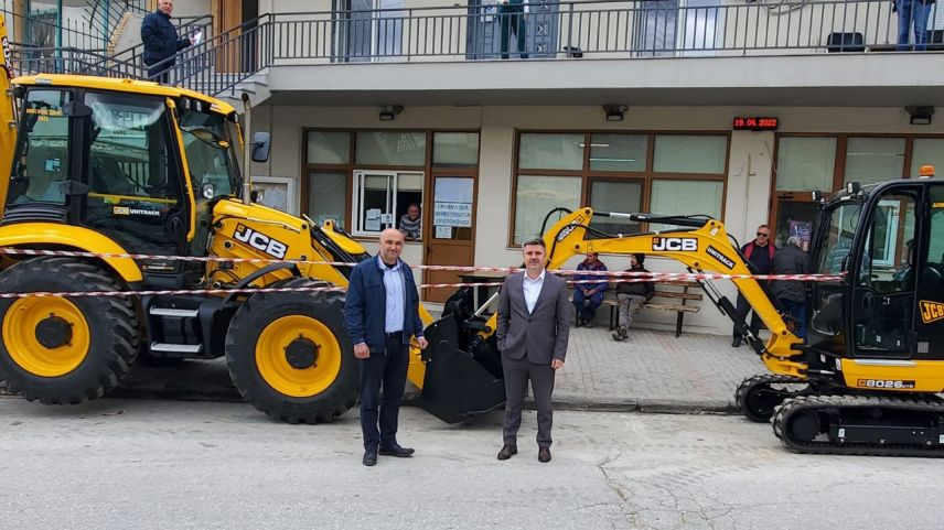 Mustafçova Belediyesine yeni iş makineleri