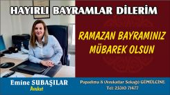 Avukat Emine Subaşılar sizlere hayırlı bayramlar diler