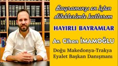 DMTE Danışmanı Cihan İmamoğlu'ndan bayram kutlaması
