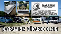 Cenaze Hizmetleri Ofisleri Sahibi Orhan Esat'tan tebrik