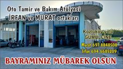 Oto Tamirhane ortakları İrfan ve Murat bayramınız kutlar