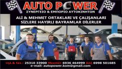 AUTO POWER ortakları bayramınızı tebrik ediyor