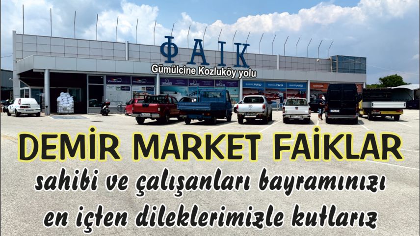 DEMİR MARKET FAİKLAR çalışanlarından bayram tebriği