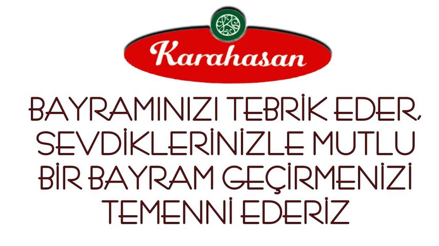 Karahasan'dan bayram tebriği