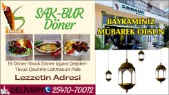 'SAK-BUR Döner' hayırlı bayramlar diler
