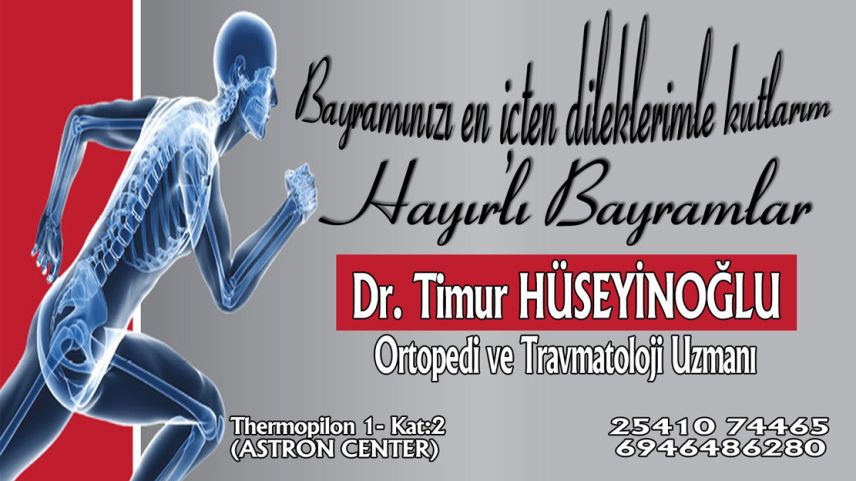 Dr. Timur Hüseyinoğlu'ndan bayram tebriği