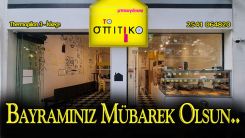 'To Spitiko' börek salonundan bayram kutlaması