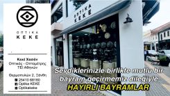 'KEKE Optik' mağazası hayırlı bayramlar diler