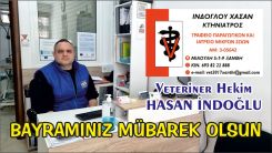 Veteriner Hekim HASAN İNDOĞLU Ramazan Bayramınızı tebrik eder