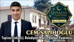 Topiros Belediyesi Meclis Başkan Yardımcısı Cem Salihoğlu hayırlı bayramlar diler