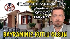 GTGB Başkan Sedat Hasan bayramınızı kutladı