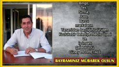 Çelebiköylü İşadamı Cüneyt MEHMETALİ'den bayram tebriği