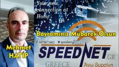 'SPEEDNET.GR' internet hizmetleri sahibi Mehmet Hatip'ten bayram tebriği