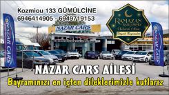 NAZAR CARS ailesi hayırlı bayramlar diler