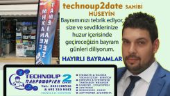  "technoup2date"  sahibi HÜSEYİN'den bayram tebriği