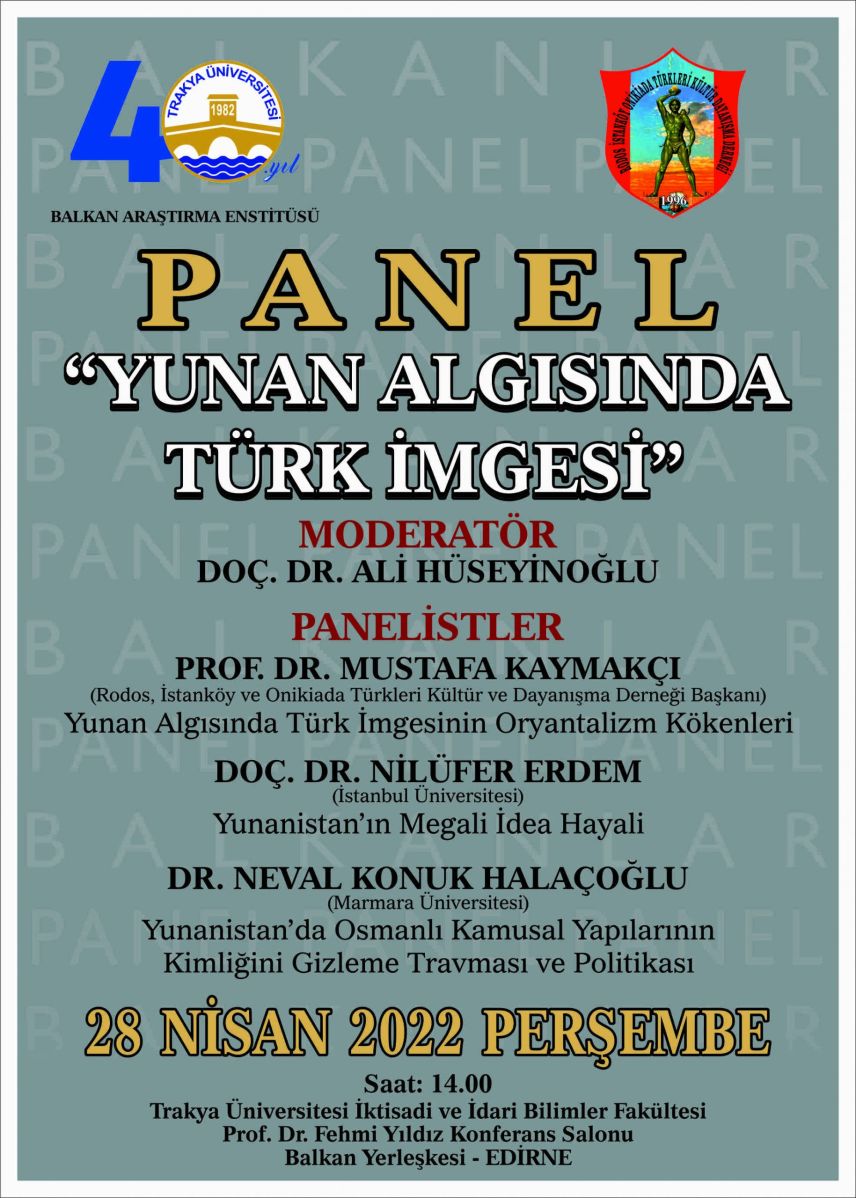 TÜ'de "Yunan Algısında Türk İmgesi" paneli düzenlendi