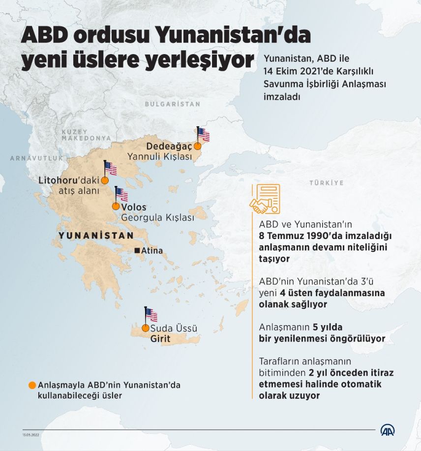 ABD ordusu Yunanistan'da yeni üslere yerleşiyor