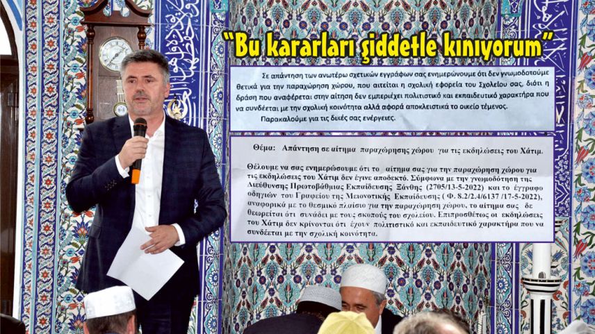 Başkan Delihüseyin’den hatim merasimi için okul bahçesinin kullanımına engel olanlara tepki