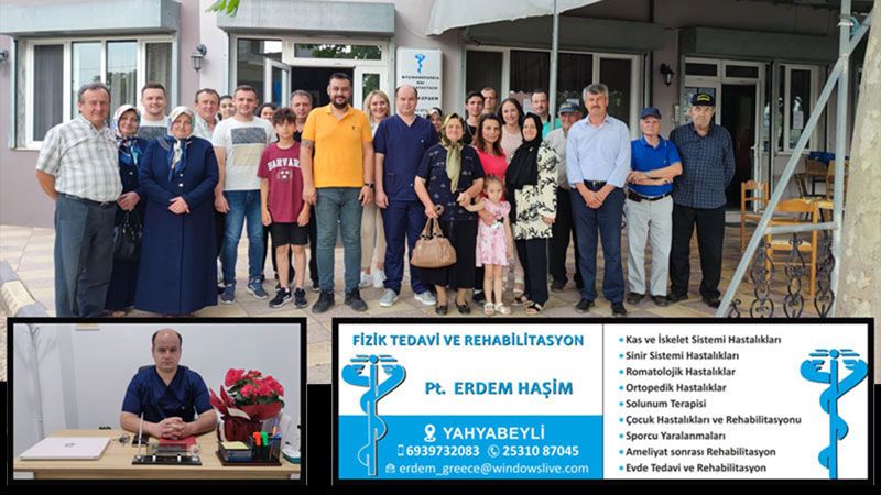 Fizyoterapist Erdem Haşim hizmet vermeye başladı