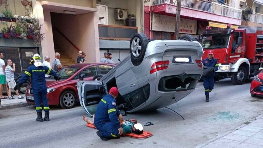 İskeçe şehir merkezinde inanılmaz kaza