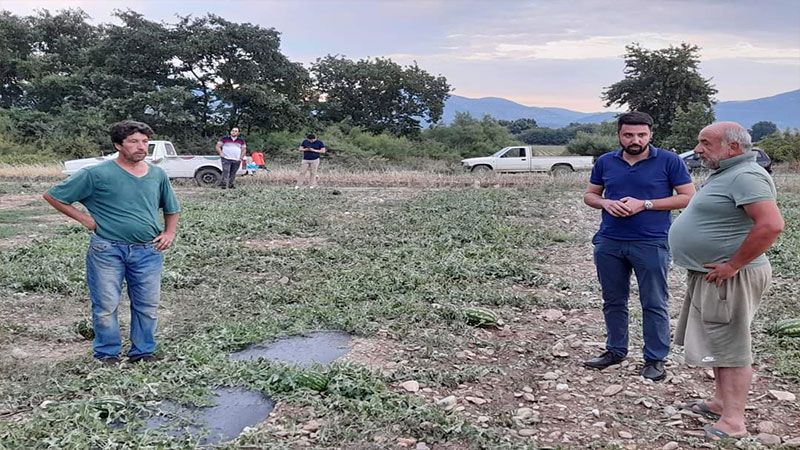 Özgür Ferhat, zarar gören bölgeleri ziyaret etti