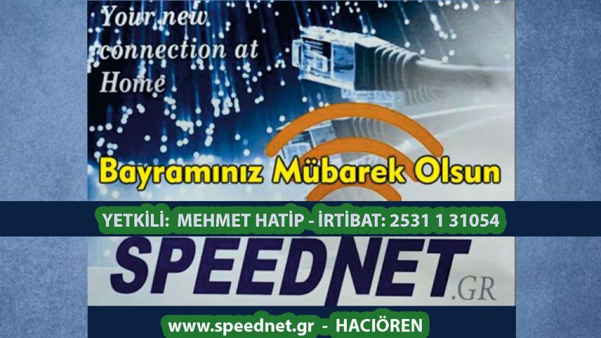 Hacıören speernet.gr yetkilisi Mehmet Hatip'ten bayram kutlaması
