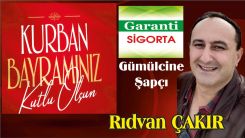 Garanti Sigorta sahibi Rıdvan Çakır'dan bayram kutlaması
