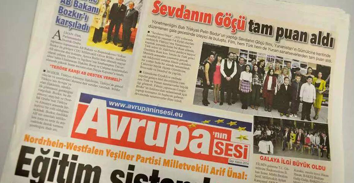AVRUPA’nın SESİ gazetesi yayın hayatına başladı