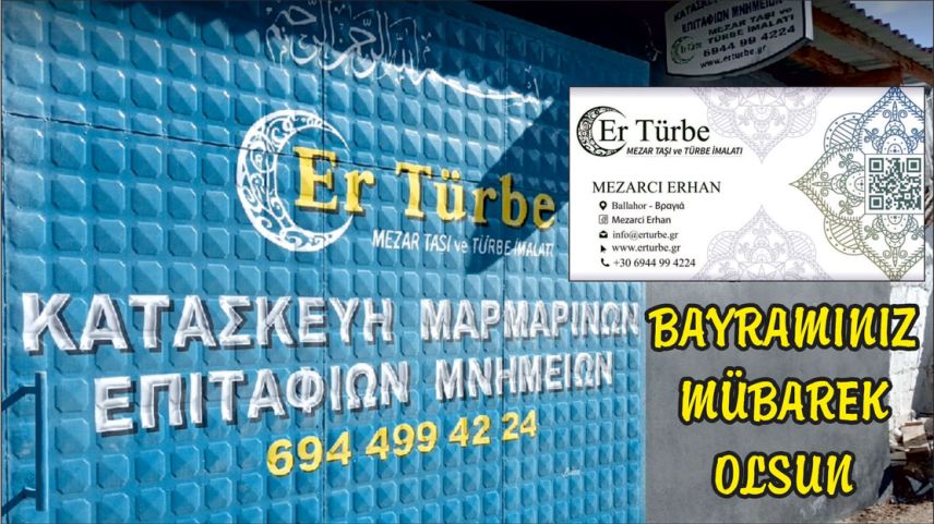 Ballahor köyündeki Er Türbe mezar taşı ve türbe hizmetleri ustası MEZARCI ERHAN bayramınızı kutlar