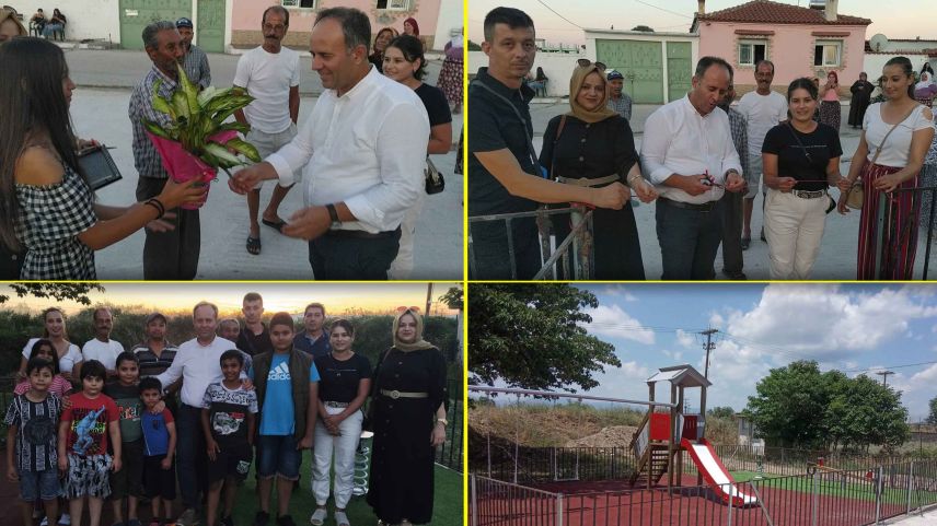 Rıdvan Ahmet, söz verdiği bir çocuk parkını daha açtı