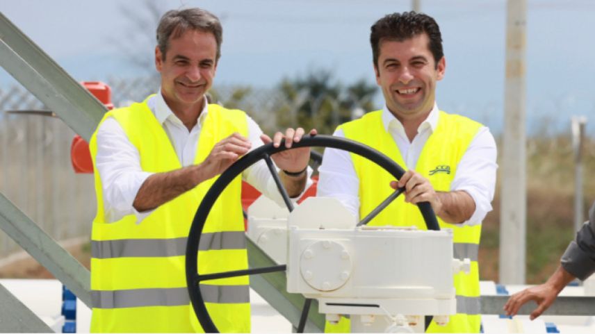 Miçotakis ve Petkov doğalgaz boru hattının açılışını yaptılar