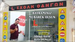 Sürücü Kursu sahibi Metin HUNÇO Kurban Bayramınızı kutlar 